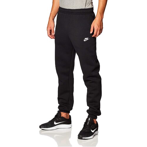 Nike Mens Club Fleece Tapered Jogger Pants Track Pants Trackies - Black