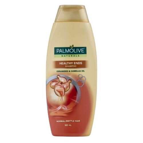 Palmolive 350mL Naturals Hair Shampoo Healthy Ends Ceramides and Camellia Oil for Normal/Brittle Hair