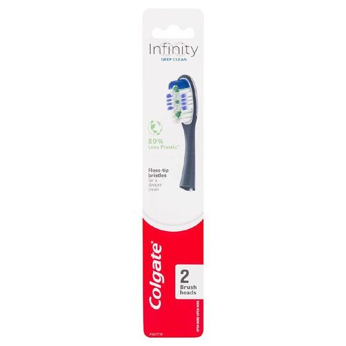 1 Pack of 2 Colgate Infinity Deep Clean Soft Toothbrush Refill
