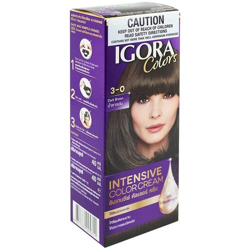 Schwarzkopf Igora Hair Dye Intensive Color Cream Professional 3-0 - Dark Brown 