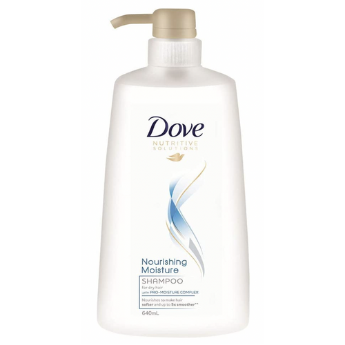Dove Shampoo Nourishing Moisture For Dry Hair Up To 5 Times Smoother 640ml