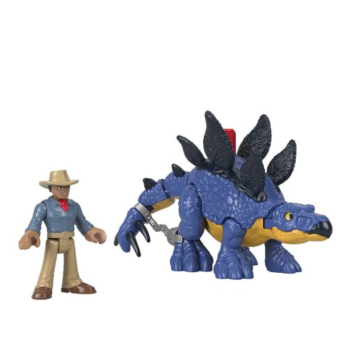 Jurassic World 3 Stegosaurus and Dr.Grant Set Action Figure Toy
