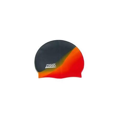 Zoggs Silicone Swim Cap Swimming Hat - Assorted Multi-Colour