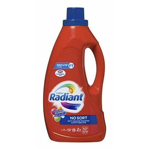 Radiant Laundry Detergent Liquid Front & Top Loader with Colour Guard - 1.25L