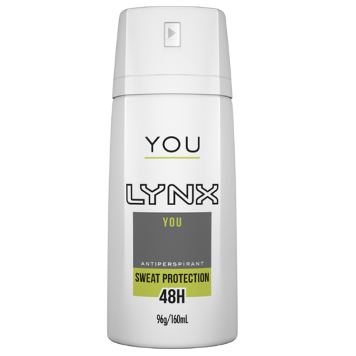 Lynx You 48H Sweat Protection Antiperspirant Deodorant 96g / 160ml  