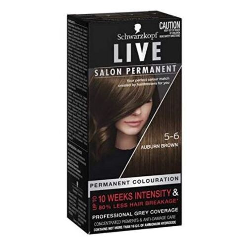Schwarzkopf Live Salon Permanent Hair Colour - 5-6 Auburn Brown
