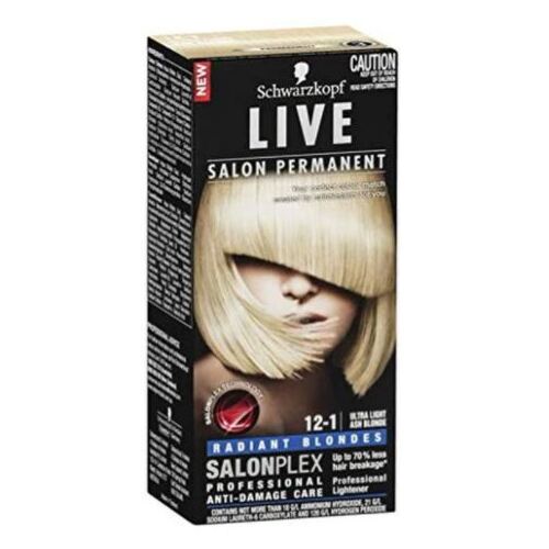 Schwarzkopf Live Salon Permanent Hair Colour - 12-1 Ultra Light Ash Blonde