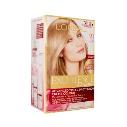 L'Oréal Paris Excellence Crème Hair Colour - 9.1 Light Ash Blonde