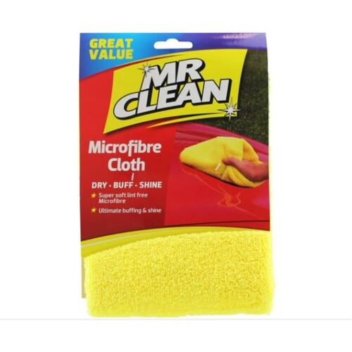 Mr Clean Great Value Microfibre Cloth Dry, Buff, Shine