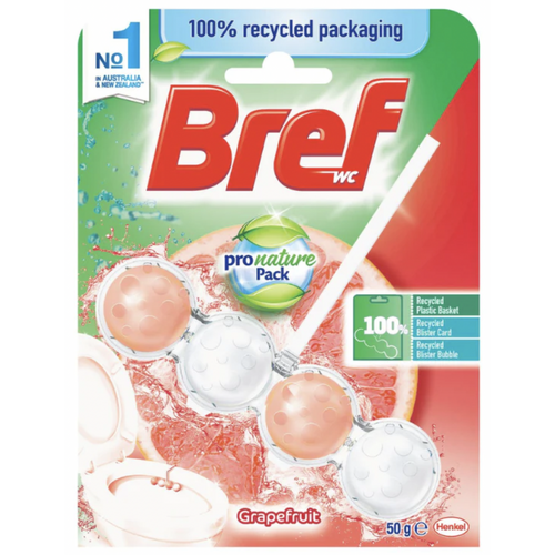 Bref WC Pro Nature Pack Toilet Cage Cleaning Agent Grapefruit Scent 50g