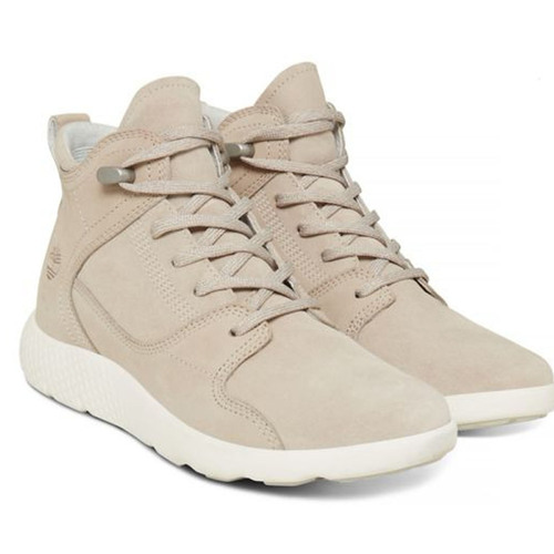Timberland Womens Fly Roam Hiker Sneaker Boots Shoes Soft Suede - Light Taupe