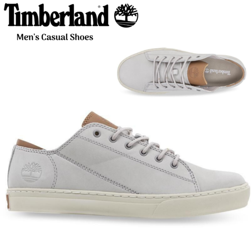 Timberland Mens Adventure 2.0 Oxford Shoes Leather Casual Sneakers - Light Grey
