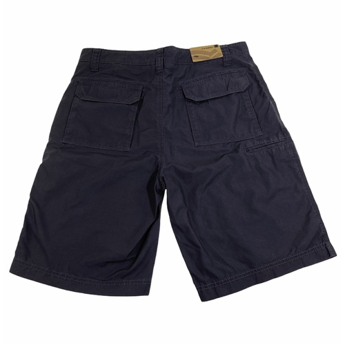 BR Mens 100% Cotton Casual Plain Walking Summer Shorts - Dark Grey 