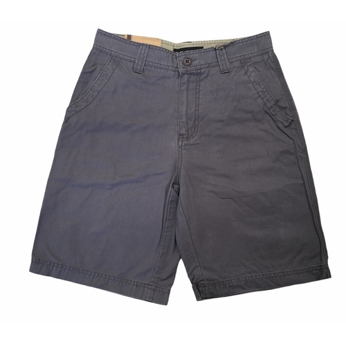 Mens 100% Cotton Drill Shorts Summer Casual Quality - Grey