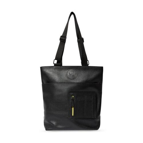 Dr. Martens Womens Milled Nappa Soft Leather Tote Bag Large Handbag - Black