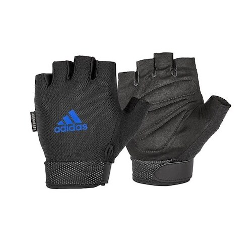 Adidas Adjustable Essential Gloves Weight Lifting Gym Workout Training