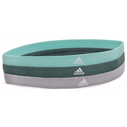 3pcs Adidas Sports Headband Hair Bands Gym Training Fitness Yoga - Grey/Green/Mint