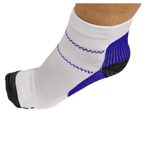AXIGN Medical Compression Running Socks Unisex  - Purple/White
