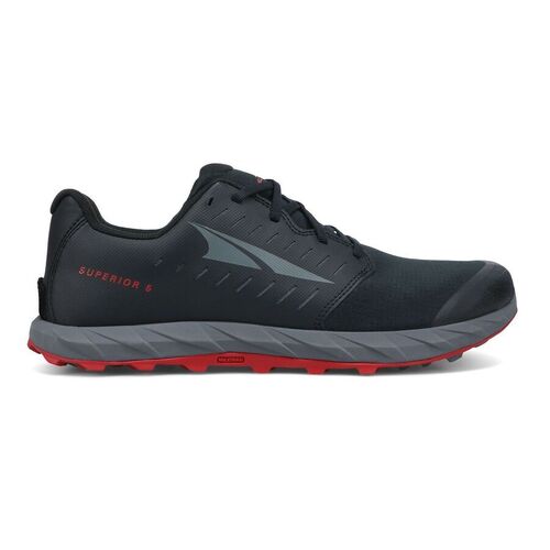 Altra Mens Superior 5 Trail Runners Sneakers Shoes - Black/Red