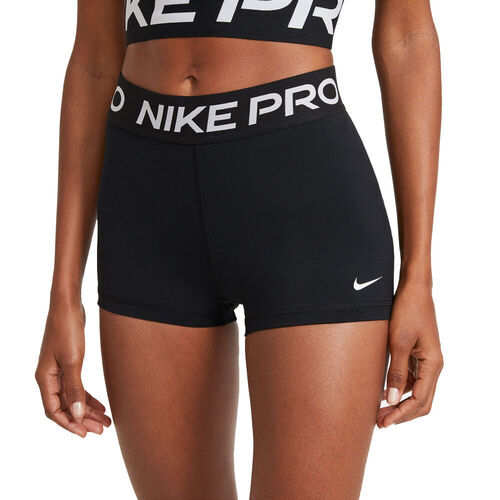 Nike Womens Pro Running Jogging Training Gym Sports Elastic Waist Shorts - Black