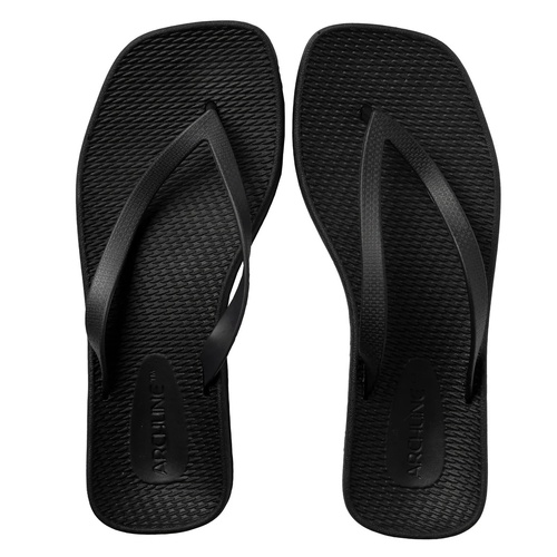 ARCHLINE Breeze Arch Support Orthotic Thongs Flip Flops Arch Support - Black
