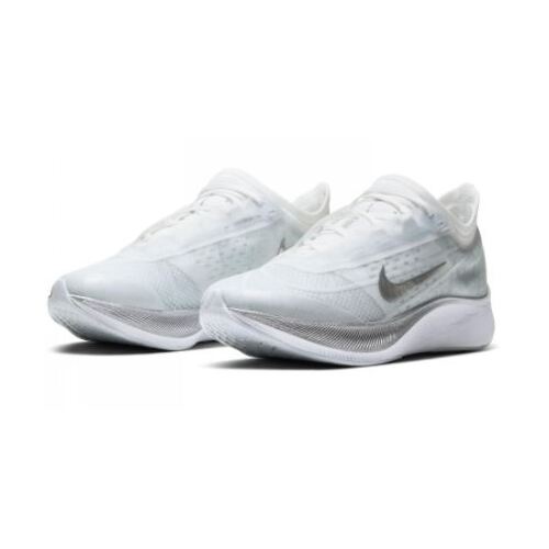 Nike Womens Zoom Fly 3 Running Shoes - Pure Platinum/Metallic Silver