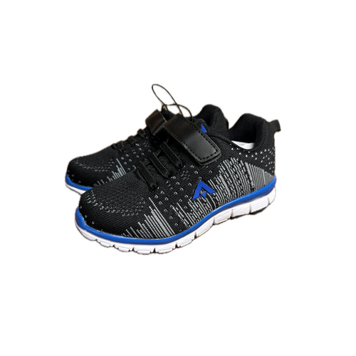 Aerosport Kids Junior Running Shoes Sneakers Runners - Black/Royal Blue