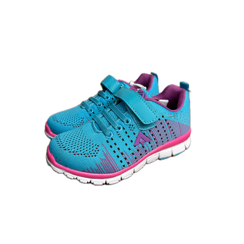 Aerosport Kids Junior Running Shoes Sneakers Runners - Blue/Pink