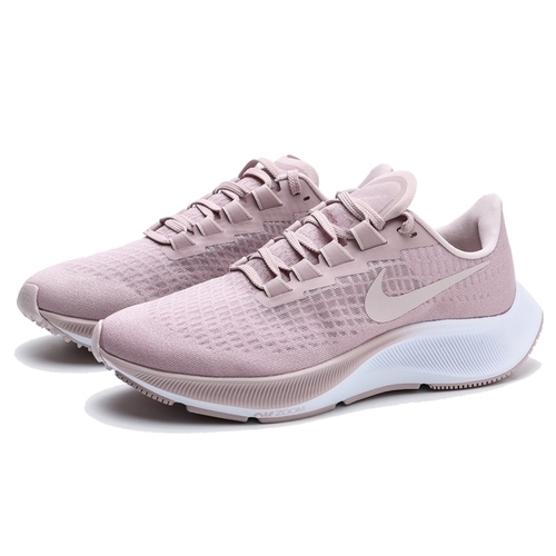 Nike Womens Air Zoom Pegasus 37 Running Shoes - Champagne/Barely Rose/White