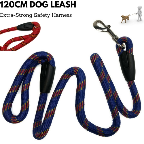 120cm Dog Chain Lead Heavy Duty Strong Pet Leash Rope Harness Safety