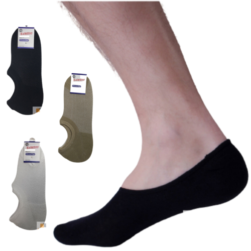 1 Pair NO SHOW BAMBOO SOCKS Non Slip Heel Grip Low Cut Invisible Footlet