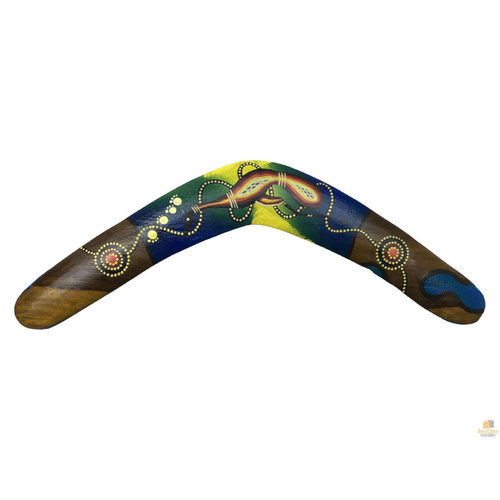 BOOMERANG Aboriginal Art Australian Souvenir Wood Artwork - Assorted