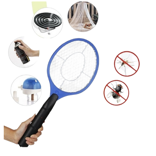 BUG ZAPPER RACKET Fly Mosquito Pest Swatter Net Racquet Electric Insect Killer