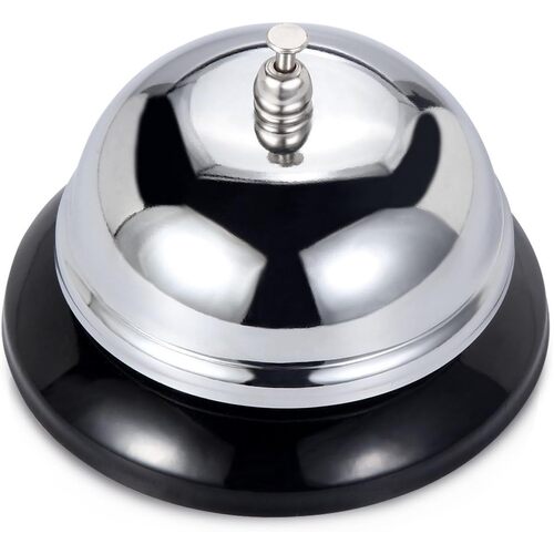 SERVICE BELL Chrome Plated Reception Desk Counter Ring Call Shop Restaurant