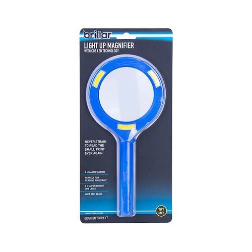 Magnifying Glass With Light COB LED Handheld Illuminated Magnifier Super Bright