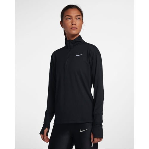 Nike Sweatshirt Pullover Half Zip Element Running Womens - Black