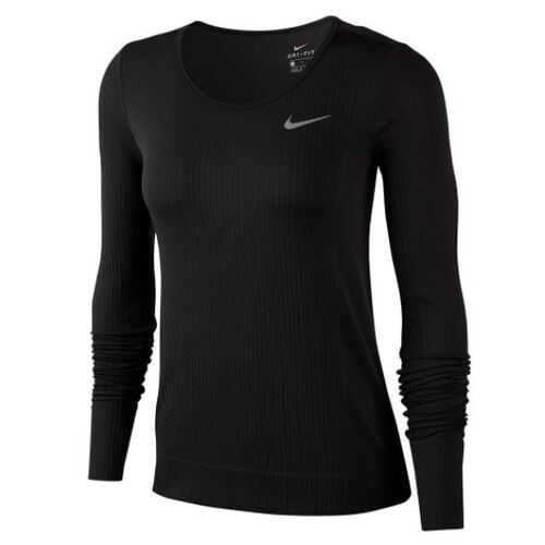 Nike Womens Infinite Top Long Sleeve Round Neck - Black