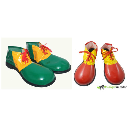 CLOWN SHOES Costume Fancy Dress Adult Circus Party Halloween Accessory Large