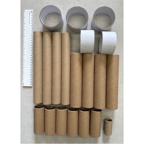 20+ Strong Cardboard Tubes Paper Roll Tubes for Art, Crafts, School, Packaging
