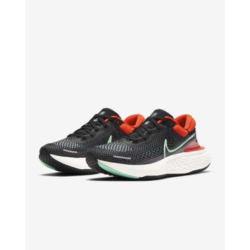 Nike Mens ZoomX Invincible Run Flyknit - Chile Red/Green Glow