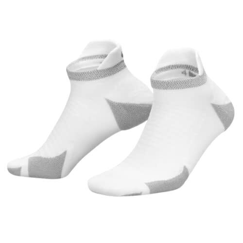 Nike Spark Cushioned No Show Socks CU7201-100 White Size US 12-13.5