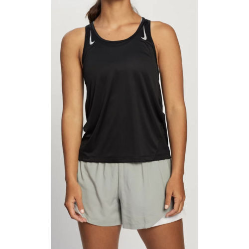 Nike Womens Running Singlet with Dri-Fit Technology - Black