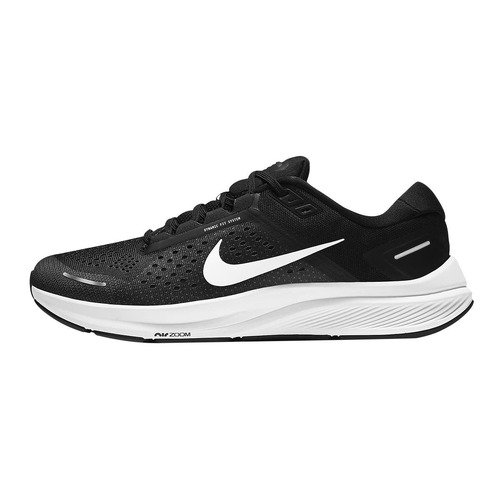 Nike Mens Air Zoom Structure 23 Running Shoe Sneakers - Black/White