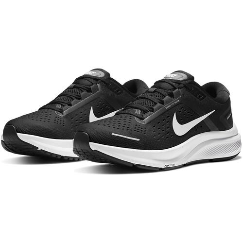 Nike Womens Air Zoom Structure 23 Running Shoes Gym Runners - Black/White/Anthracite