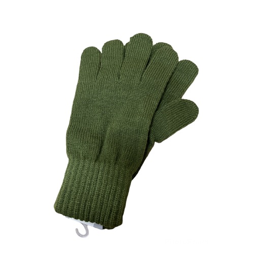 DENTS Acrylic Knitted Gloves Winter Warm Mens Soft Sports Snow Ski Knit - Khaki - One Size