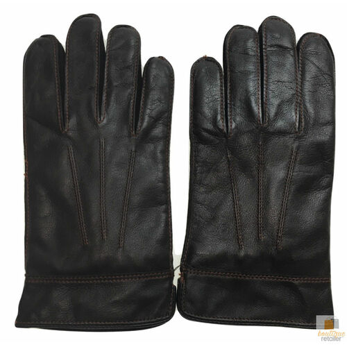 DENTS Sheepskin Leather Gloves with Detail Mens Warm Winter ML8043