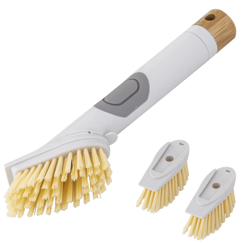 Davis & Waddell Remo Bristle Cleaning Brush with Detergent Dispenser W 2pcs Bristle Replacement Brush