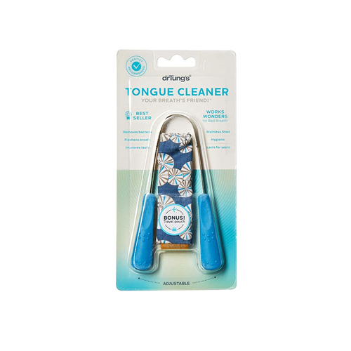 Dr Tung's TONGUE CLEANER Dental Hygiene Stainless Steel Scraper Dr. Tungs