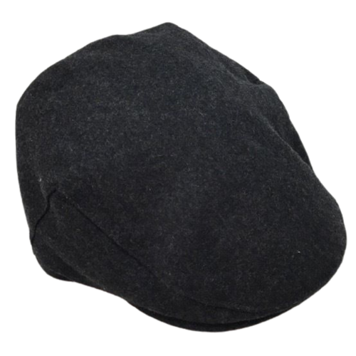 FAILSWORTH Melton Cap Charcoal Wool Grey Made in UK Classic Hat SBOY