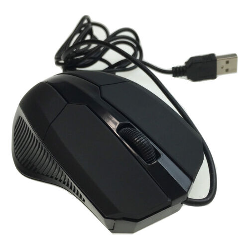 WIRED USB OPTICAL MOUSE Gaming PC LED Mice Computer Laptop 3 Button 1000 DPI